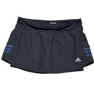 New‎ with Tags Adidas Response Climalite Black Skort with Blue Stripes 6"